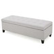 preview thumbnail 54 of 100, Mission Tufted Fabric Storage Ottoman Bench by Christopher Knight Home - 50.50"L x 18.75"W x 16.00"H