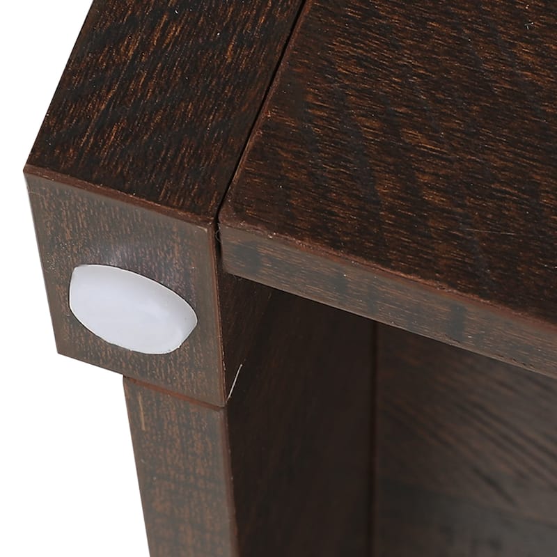 Hidden Cat Litter Box Enclosure Furniture Tall Storage Cabinet with Charging Station