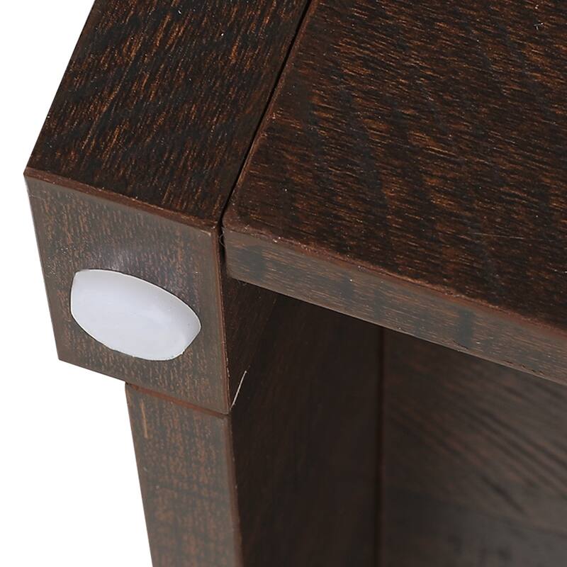 Moasis Large Hidden Cat Litter Box Enclosure Furniture with Shelves and Charge Socket