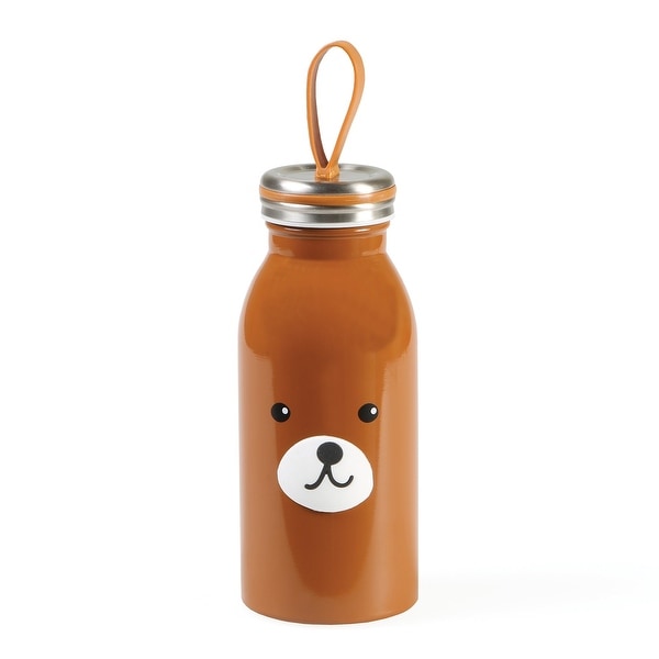 Animal Shaped Water Bottle - Bear - brown
