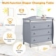 preview thumbnail 22 of 34, Costway 3 Drawer Baby Changing Table Infant Diaper Changing Station - See Details