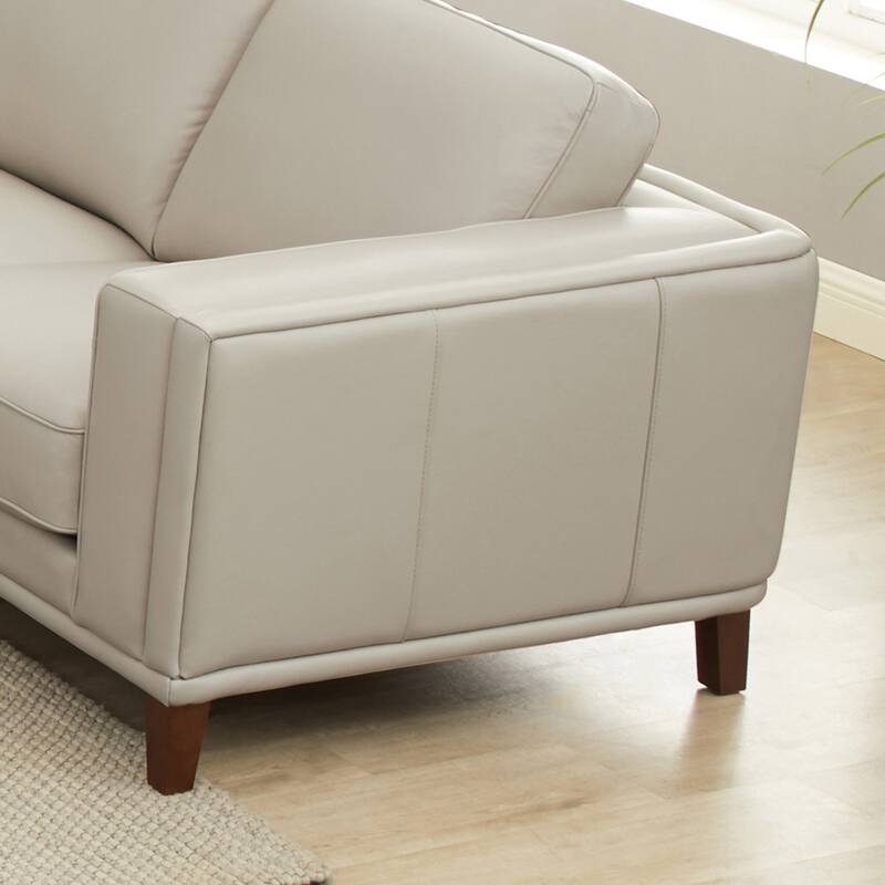 Hydeline Lyon Top Grain Leather Loveseat