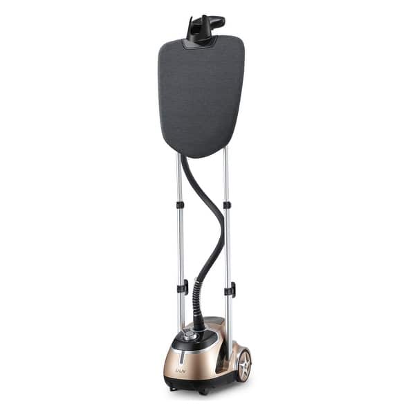 SALAV Professional Garment Steamer with Built-in Ironing Board and Stainless Steel Steam Plate