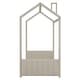preview thumbnail 18 of 18, Velvet House Bed Full/Twin Size Wood Bed with Roof