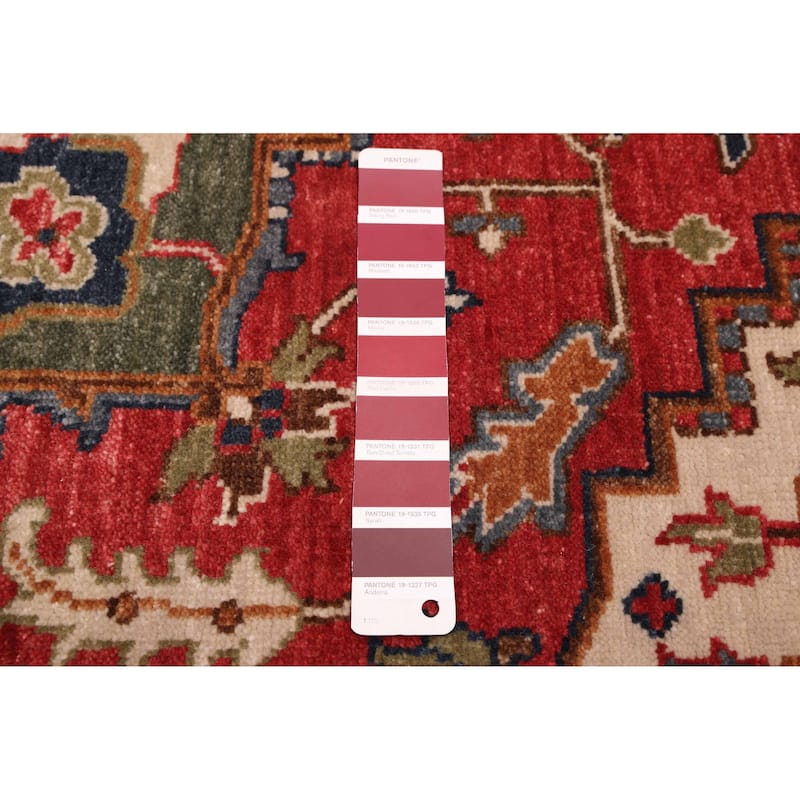 ECARPETGALLERY Hand-knotted Jules Sultane Red Wool Rug - 4'0 x 5'9