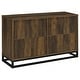 preview thumbnail 7 of 14, Ryatt 4-Door Engineered Wood Accent Cabinet Dark Pine