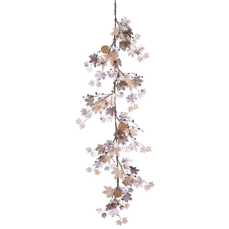 Transpac Burlap 60 in. Multicolor Autumn Burlap Garland