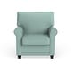 preview thumbnail 6 of 8, Charmayne Transitional Linen Padded Chair with Rolled Arms by Furniture of America
