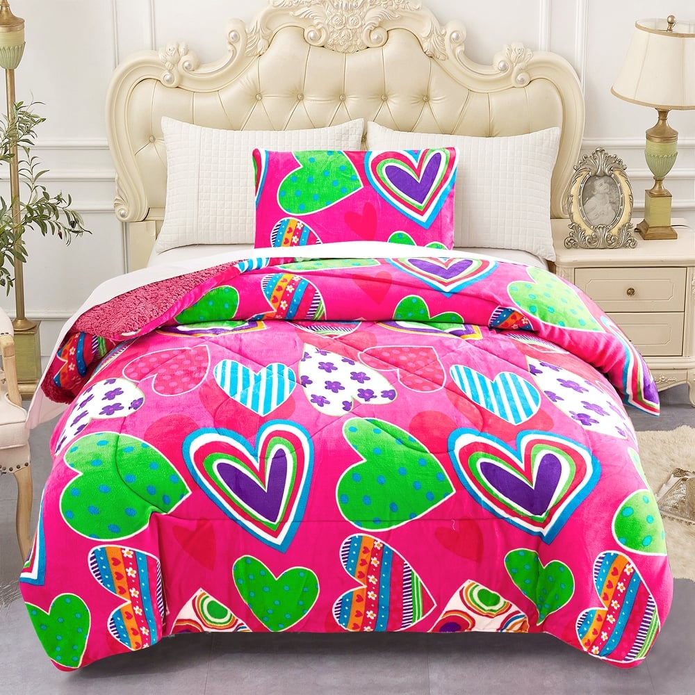 Unicorn Flamingo Kids Comforter Set Best Gift