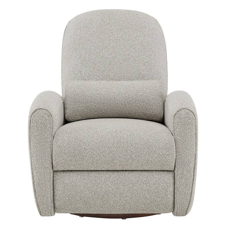 Power/ Manual Swivel Glider Recliner Chair Nursery Chair - Cream-Power