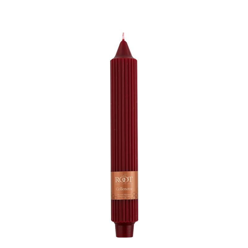 Root Unscented Grecian Collenette Taper Candles box of 4