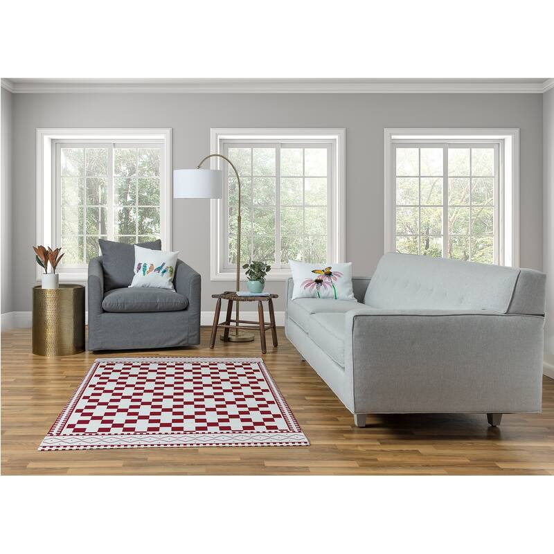 Cross and Squares Rug