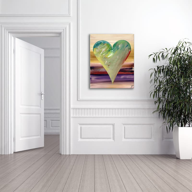 'Istanbul' Heartwork Wrapped Canvas Wall Art