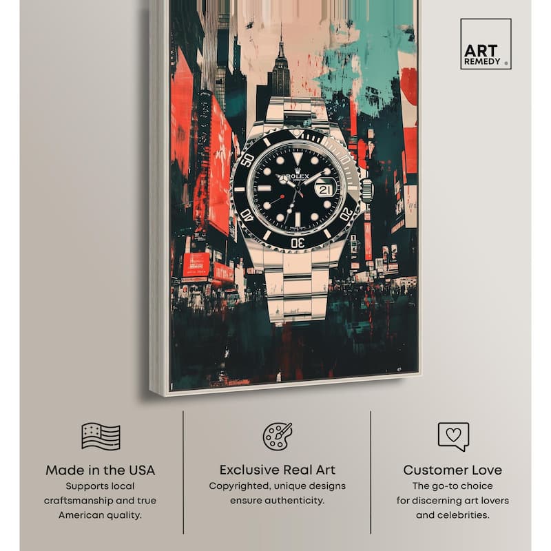 Cityscape Watch Canvas by Art Remedy