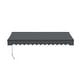preview thumbnail 9 of 10, ALEKO Caribbean Motorized Retractable Patio Awning - Black Frame - Charcoal Gray - 16 x 10 Feet
