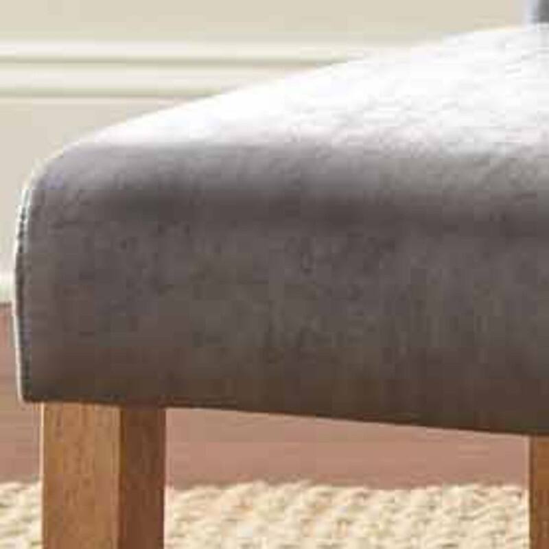 Vintage Bomber Jacket Side Chair,Grey Memory Foam Seating, Set of 2