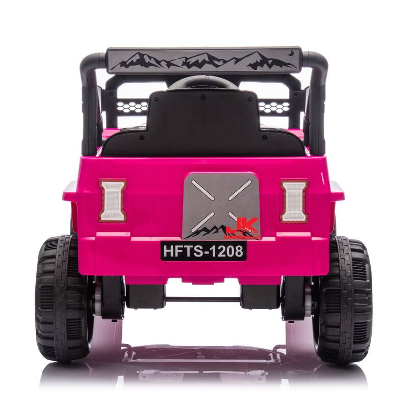 Christmas Gift 12V Ride-On Truck for Kids, Remote Control, Educational Features, Bluetooth