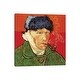 preview thumbnail 1 of 4, iCanvas "Self Portrait with Bandaged Ear, 1889" by Vincent van Gogh Canvas Print