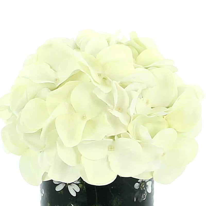 Hydrangea Arrangement in a Glass Vase