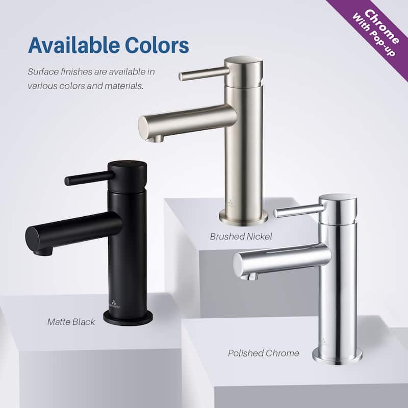 Solid Brass Leed Free Single Handle Bathroom Faucet