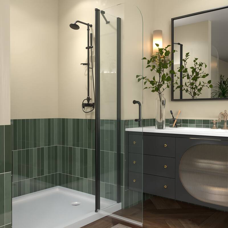 Shower Door with Clear Glass