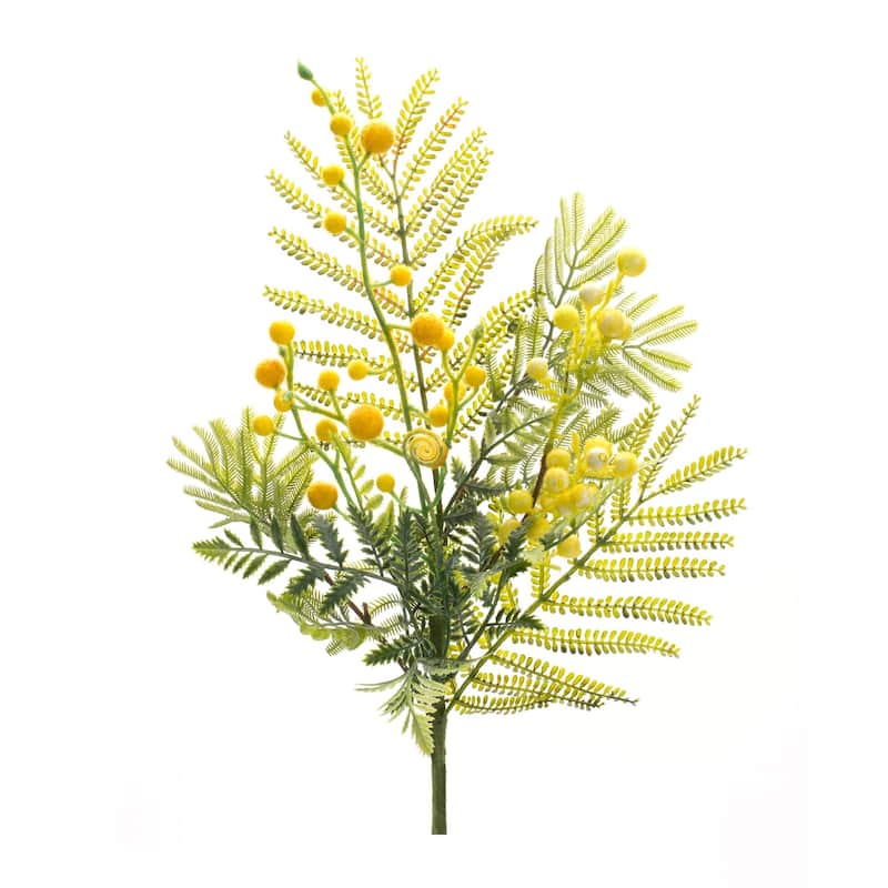 Set of 6 Mimosa Artificial Sprays 21.5"
