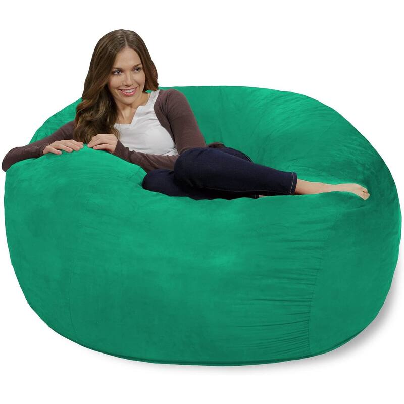 Bean Bag Chair 4-foot Memory Foam Removable Cover Bean Bags