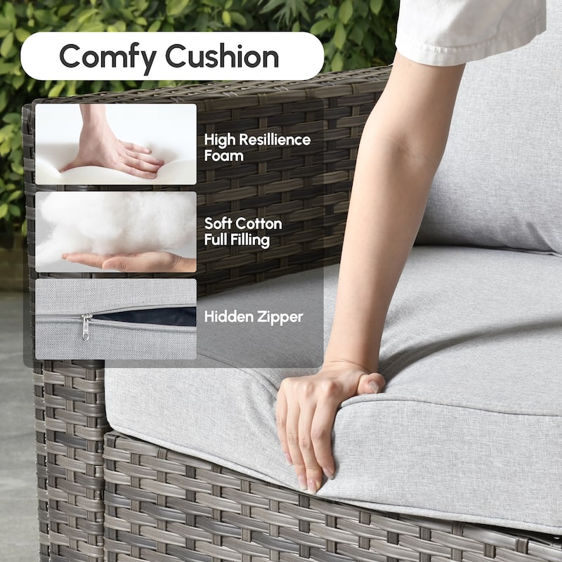 XIZZI Outdoor Seat Back Cushion Set Plush Comfort for Patio Furniture