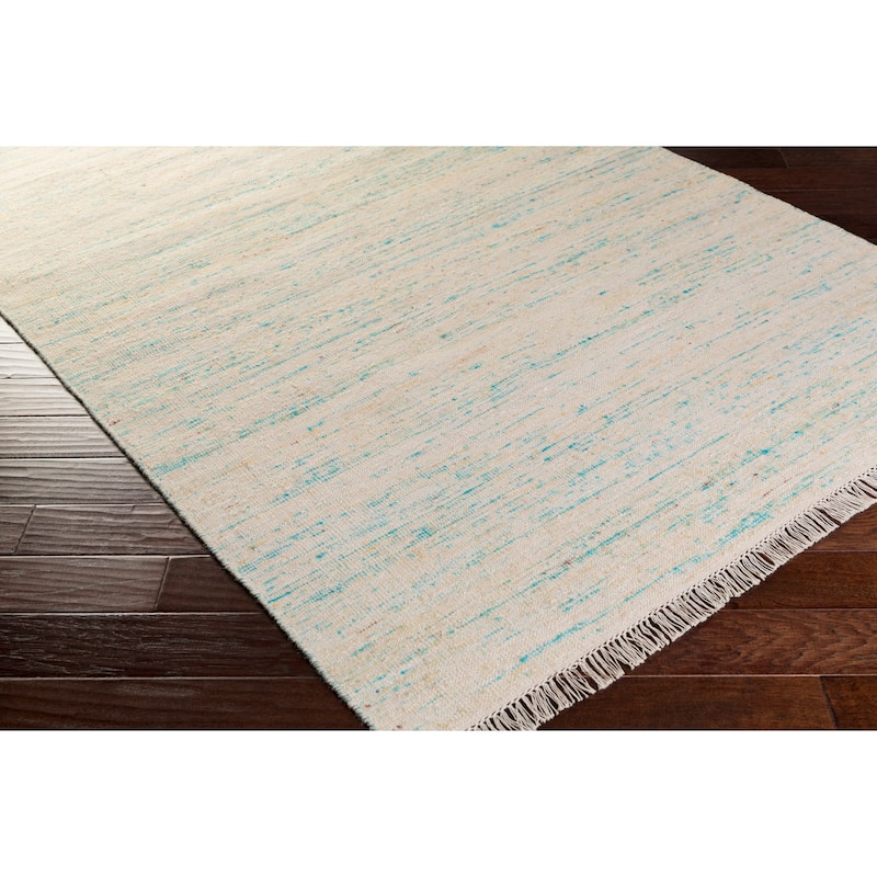 Hand-Woven Luther Solid Viscose Area Rug (9' x 12')