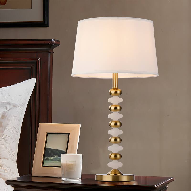 Cosmopolitan Metal Table Lamp With Drum Shade