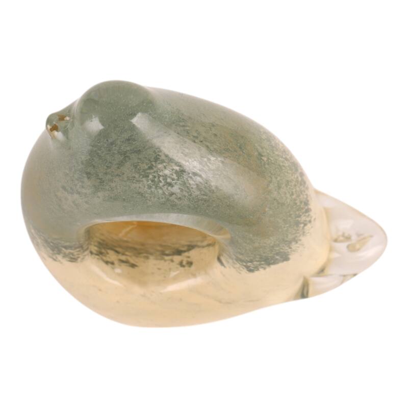 Artistic Glass Bird Statue with Hollow Center - Green