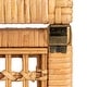 preview thumbnail 8 of 10, Rattan and Bamboo Nestable Storage Boxes with Glass Lids, Set of 2