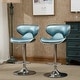 preview thumbnail 9 of 40, Masaccio Leatherette Airlift Adjustable Swivel Barstool (Set of 2)