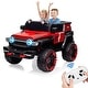 preview thumbnail 25 of 28, 12V Kids Ride-On Truck, Battery Powered Electric Car with Remote Control Red