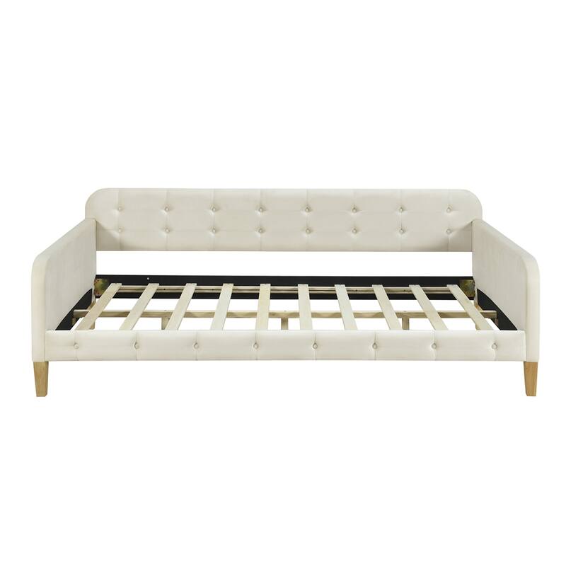 Twin Size Upholstered Dayed with 4 Support Legs