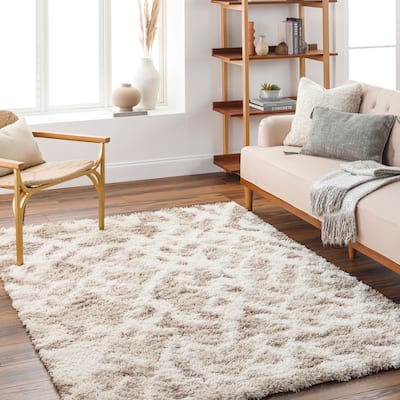 Livabliss Shahida Abstract Geometric Plush Area Rug
