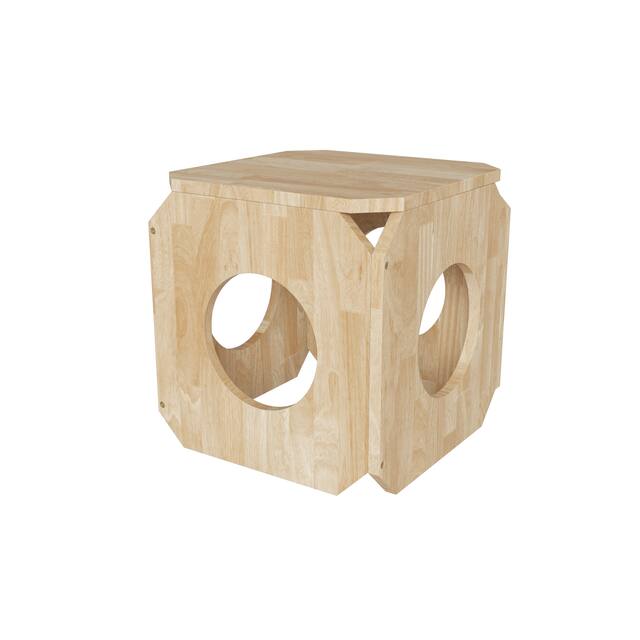 Carson Carrington Shorewood Cat Hut Cube/Stool