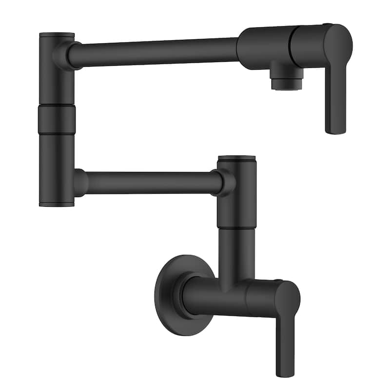 KRAUS Oletto Wall Mount Pot Filler Kitchen Faucet with Retractable Arm