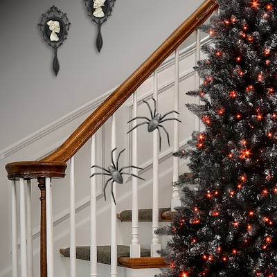 8" Plastic Glitter Spider
