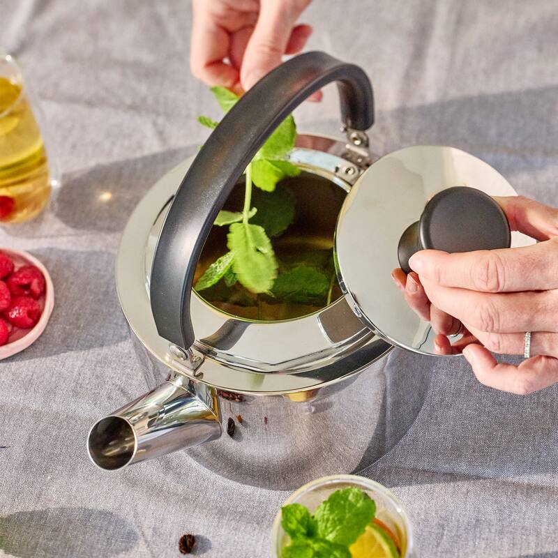 Demeyere Resto 4.7-qt Stainless Steel Tea Kettle