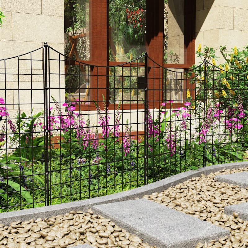 Landscape Wrought Wire Border Folding Patio Fences Flower Bed Fencing