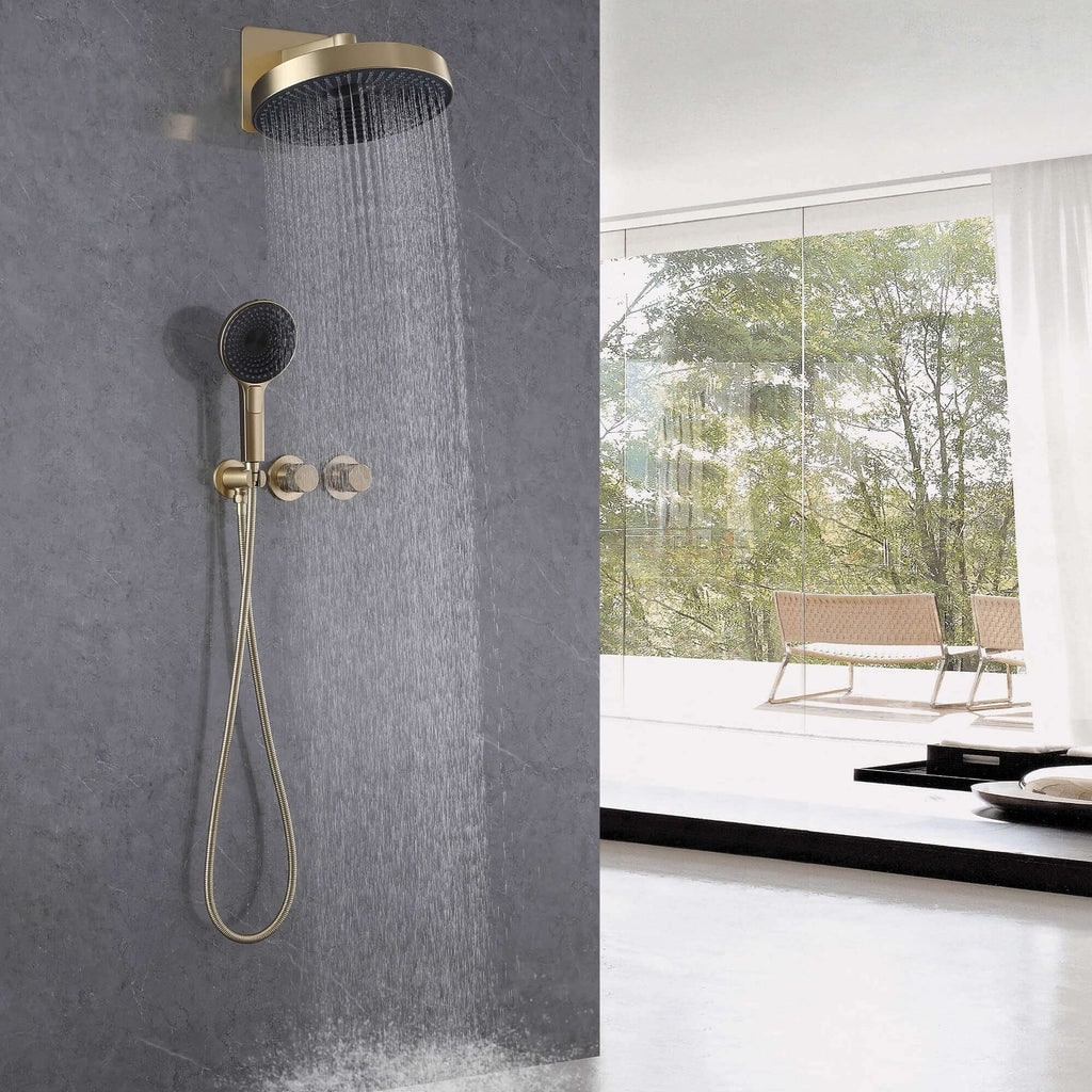 【SISANDI】 MIES BRAZILIAN rain shower SANISANO High Pressure Shower Head Combo, 12