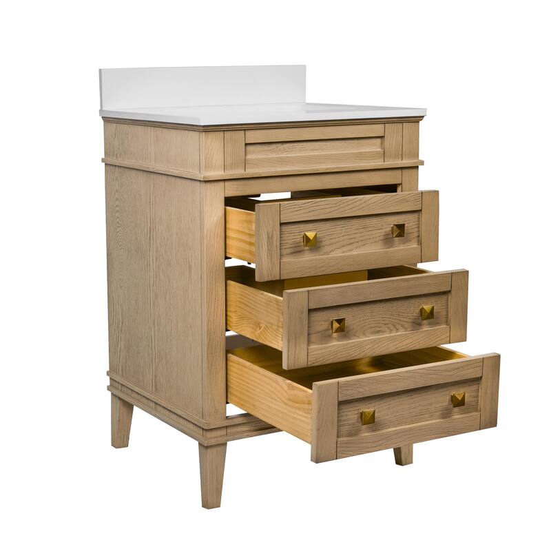 Eleanor 24-inch Vanity with Engineered White Top