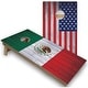 preview thumbnail 1 of 4, Solid Wood Cornhole Boards - Mexico & USA Flag Design Premium 2x4 (24" x 48") - Include ALL Accessories