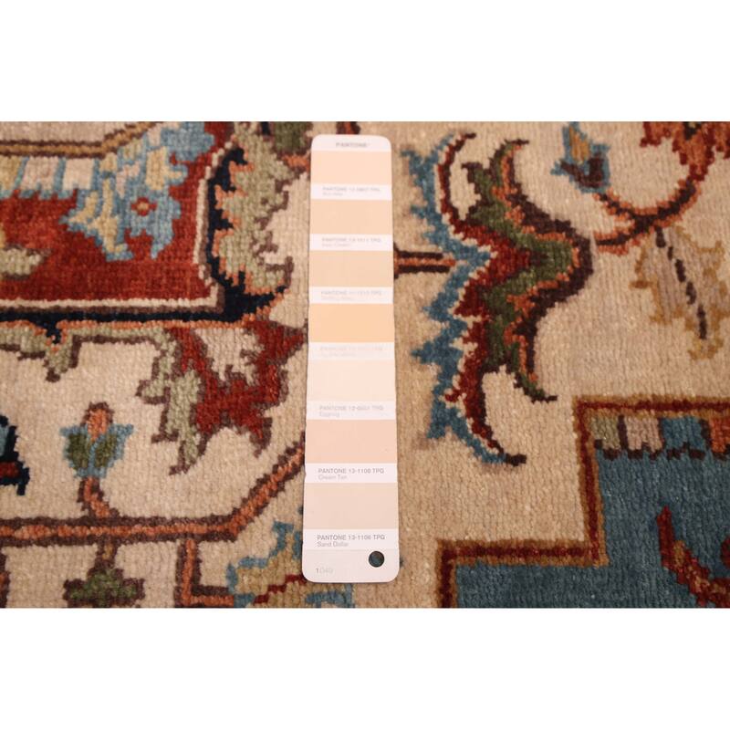 ECARPETGALLERY Hand-knotted Jules Sultane Ivory Wool Rug - 7'11 x 9'11