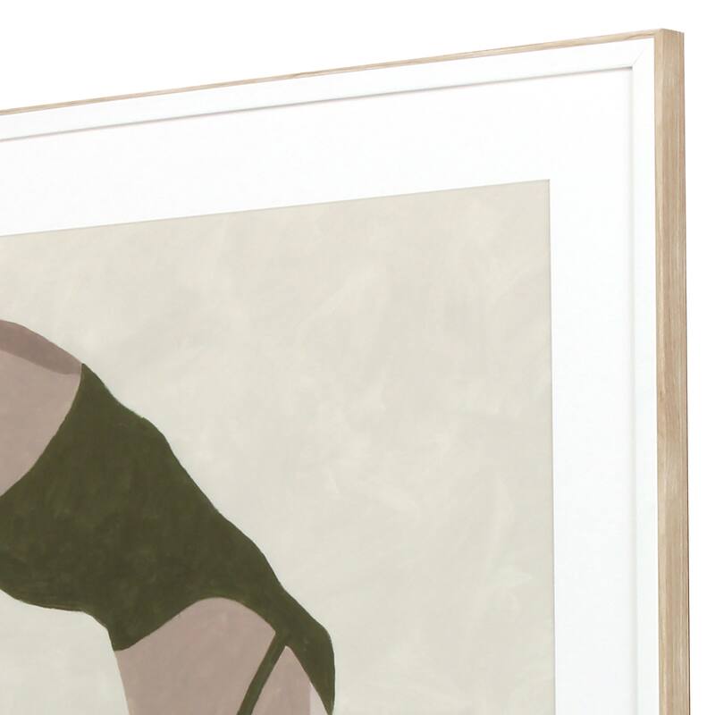 Plunge Framed Art Giclee Under Glass - Green