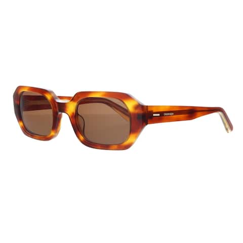 Calvin Klein CK20540S 45057 Honey Tortoise Rectangle Sunglasses - 51-23-140