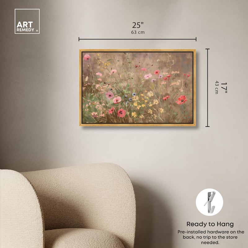 Wildflower Meadow Canvas by Art Remedy