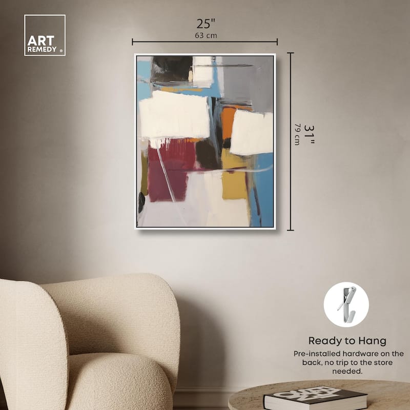 Stacked Forms Canvas by Art Remedy