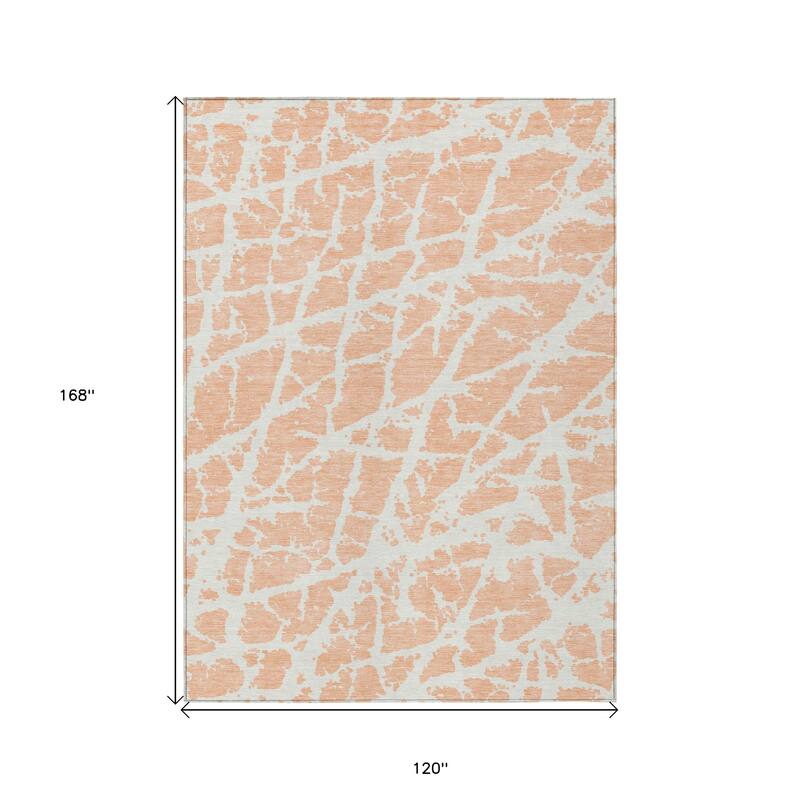 Rave Modern Art-Inspired Weather Resistant Blended Style Outdoor Rug